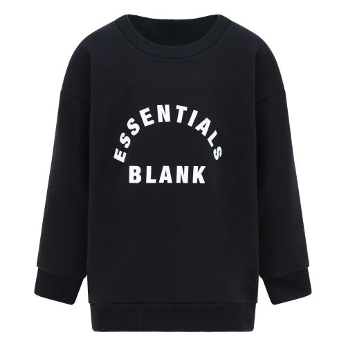 Front - Blank Essentials Boys Crew Neck Sweatshirt
