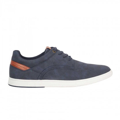 Front - Dune London Mens Tailors Suede Trainers