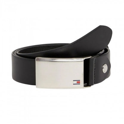 Front - Tommy Hilfiger Logo Leather Belt