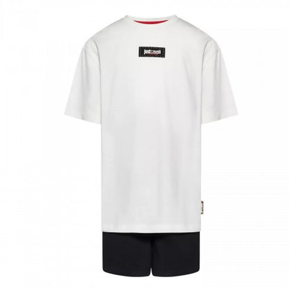 Front - Just Cavalli Childrens/Kids Logo T-Shirt & Shorts Set