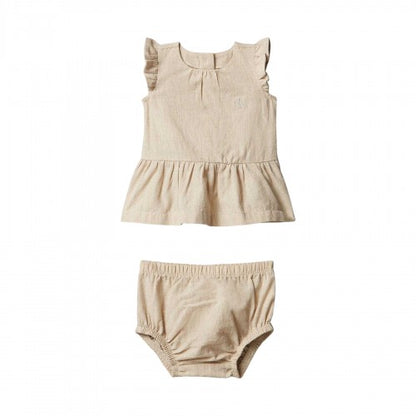 Front - Calvin Klein Baby Girls Plain Co-ord Set