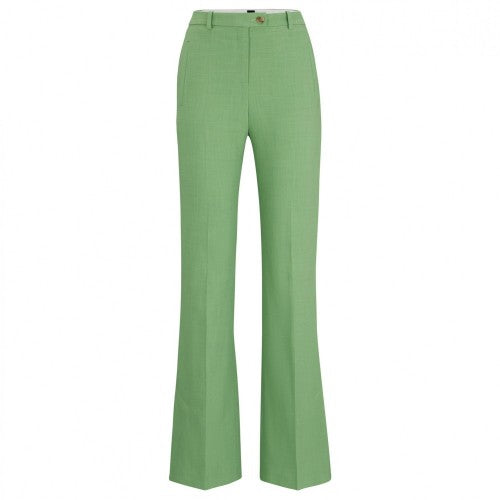 Front - Boss Womens/Ladies Terela Flared Slim Trousers