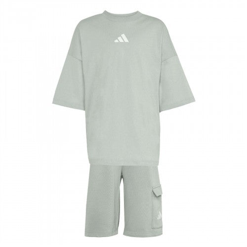 Front - Adidas Childrens/Kids Tiro_Nster T-Shirt & Shorts Set