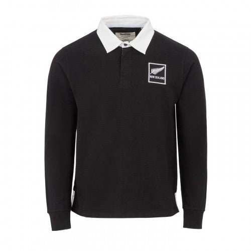 Front - KooGa Unisex Adult New Zealand All Blacks Long-Sleeved Rugby Shirt