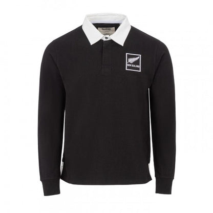 Front - KooGa Unisex Adult New Zealand All Blacks Long-Sleeved Rugby Shirt