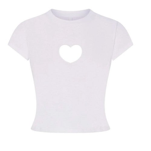 Front - Skims Womens/Ladies Heart Jersey T-Shirt