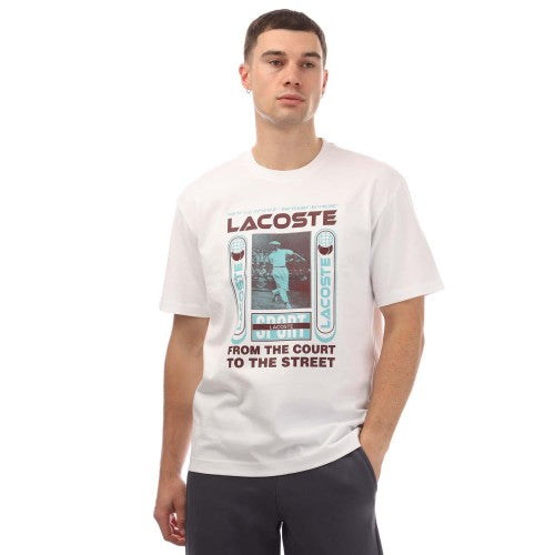 Front - Lacoste Mens Rene Relaxed Fit T-Shirt