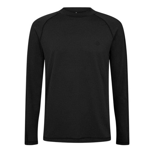 Front - The Couture Club Mens Rubberised Logo Fitted Long-Sleeved Top