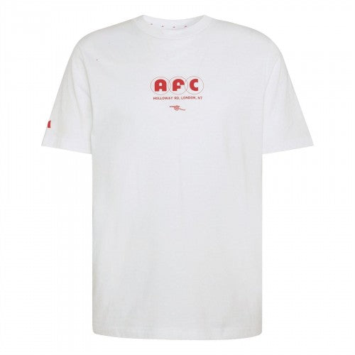 Front - Adidas Mens Seasonal Arsenal FC Short-Sleeved T-Shirt