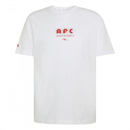 Front - Adidas Mens Seasonal Arsenal FC Short-Sleeved T-Shirt