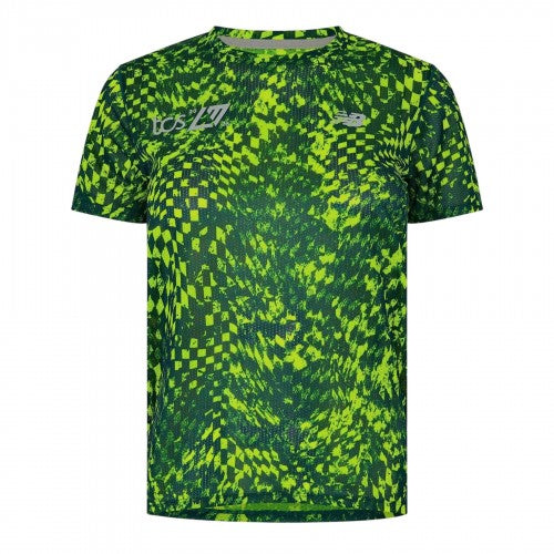 Front - New Balance Womens/Ladies Performance Short-Sleeved Running Top