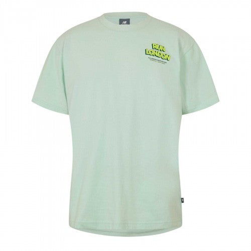 Front - New Balance Mens Graphic Print Performance T-Shirt