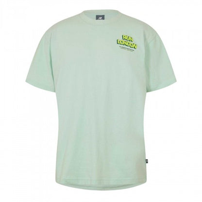 Front - New Balance Mens Graphic Print Performance T-Shirt