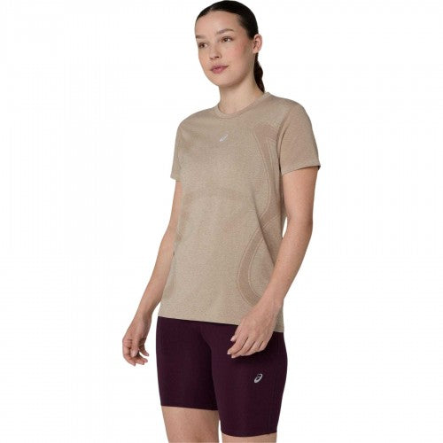 Front - Asics Womens/Ladies Road Seamless Short-Sleeved T-Shirt