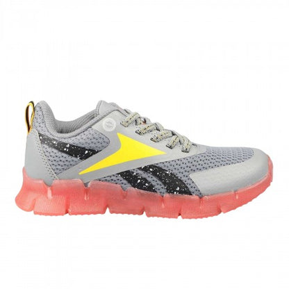 Front - Reebok Childrens/Kids Zig N Glow Flashing Lights Trainers