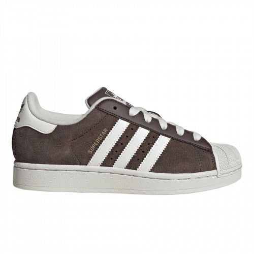 Front - Adidas Womens/Ladies Superstar II Leather Trainers