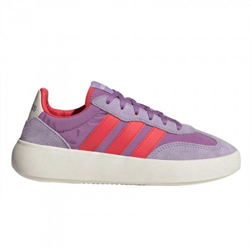 Front - Adidas Childrens/Kids Barreda Decode 3 Stripes Leather Trainers