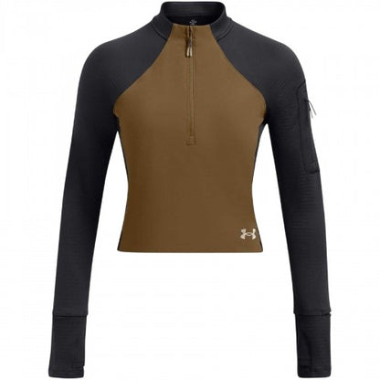 Front - Under Armour Womens/Ladies Trail Run Half Zip Long-Sleeved Top