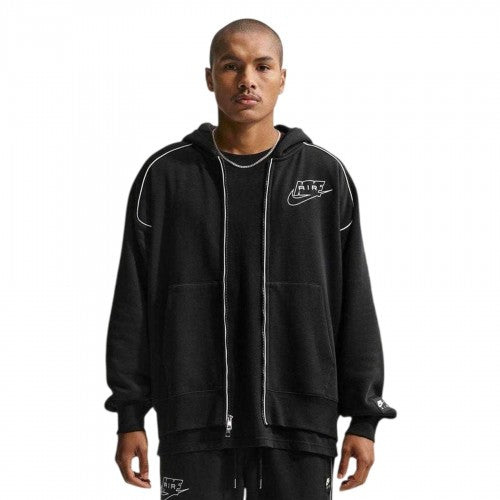 Front - Nike Mens Air Fleece Full Zip Hoodie