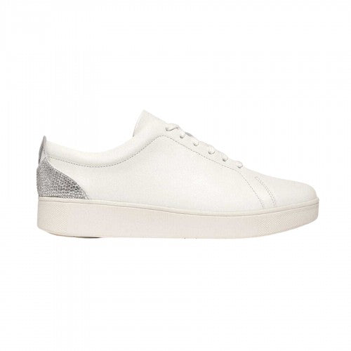 Front - FitFlop Womens/Ladies Rally Crysta Glitter Leather Trainers