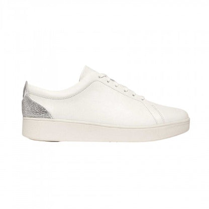 Front - FitFlop Womens/Ladies Rally Crysta Glitter Leather Trainers