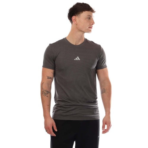 Front - Adidas Mens Gym+ Seamless T-Shirt