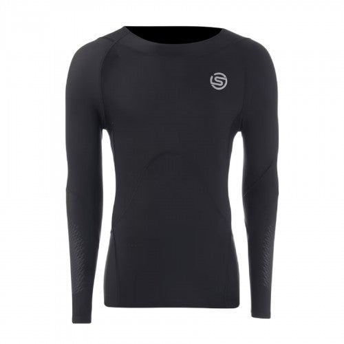 Front - Skins Mens Crew Neck Long-Sleeved Base Layer Top