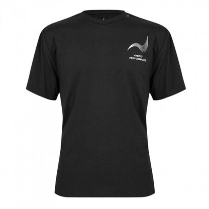 Front - Hybrid Performance Mens Graphic Print Moisture Wicking Athletic Short-Sleeved Top