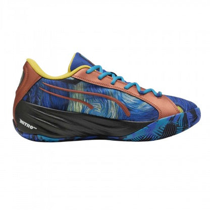 Front - Puma Mens All-Pro Nitro Dylan Exhibit Vincent Van Gogh Trainers