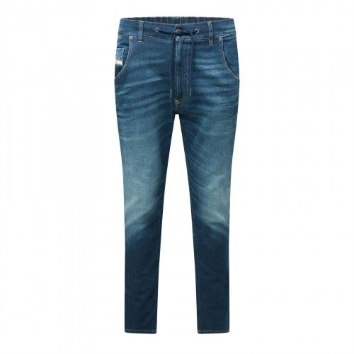 Front - Diesel Mens Krooley-E-NE Faded Tapered Jeans