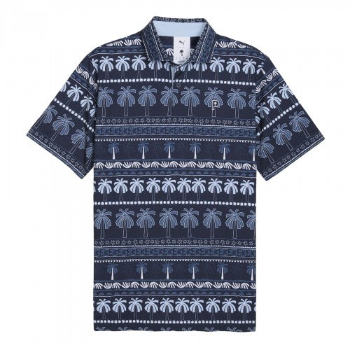Front - Puma Mens X Ptc Hero Palm Tree Polo Shirt