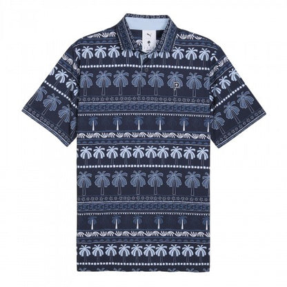 Front - Puma Mens X Ptc Hero Palm Tree Polo Shirt