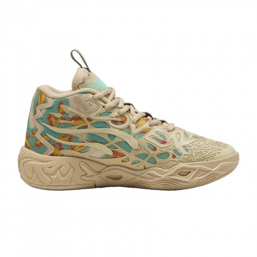 Front - Puma Childrens/Kids LaMelo Ball Cut Out Basketball Trainers