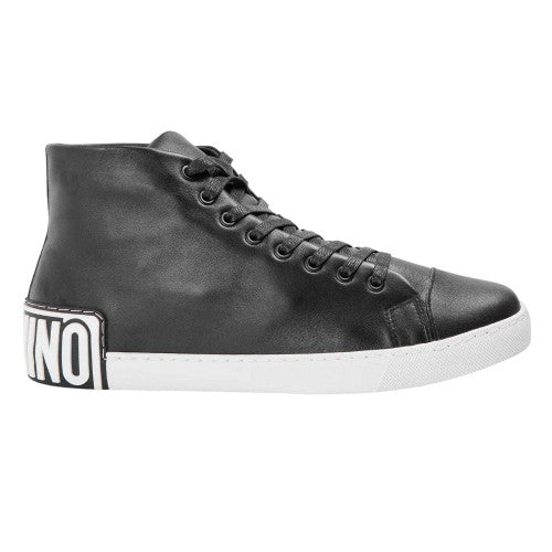 Front - Moschino Mens Court Trainers