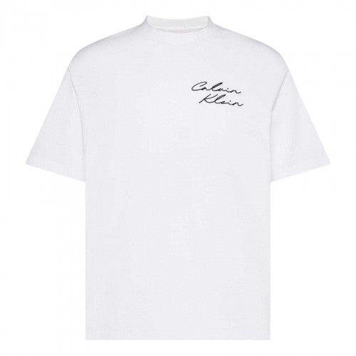 Front - Calvin Klein Mens Script Relaxed Fit T-Shirt