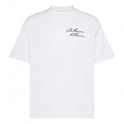 Front - Calvin Klein Mens Script Relaxed Fit T-Shirt