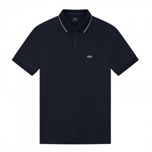 Front - Armani Exchange Mens Regular Short-Sleeved Polo Shirt