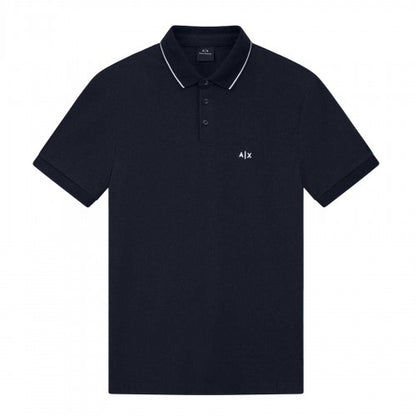 Front - Armani Exchange Mens Regular Short-Sleeved Polo Shirt