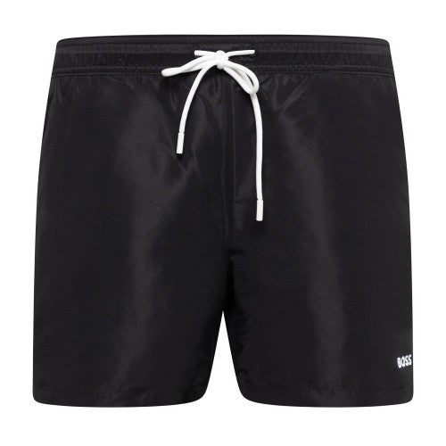 Front - Boss Mens Taped Swimming Trunks