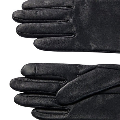 Front - Hugo Boss Beggy Leather Logo Gloves