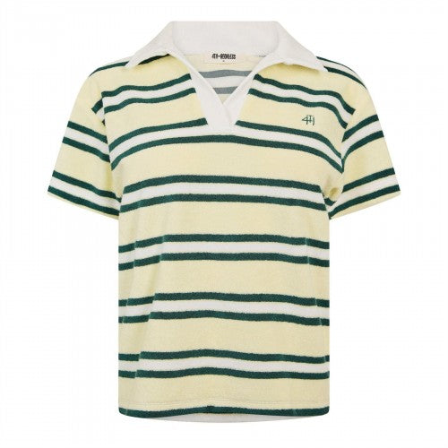 Front - 4th & Reckless Womens/Ladies Zita Striped Short-Sleeved Polo Shirt