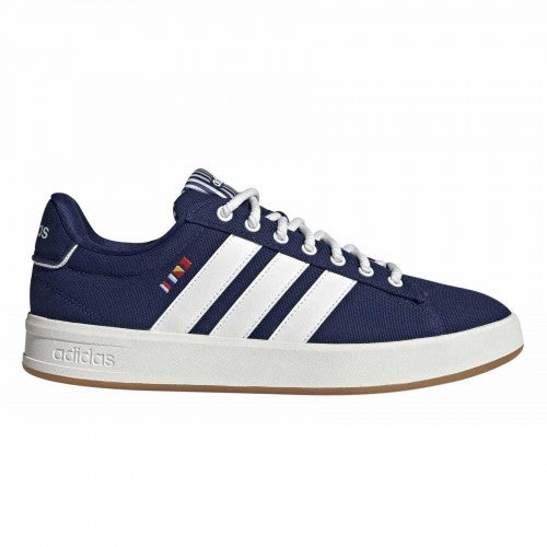 Front - Adidas Unisex Adult Grand Court Flat Trainers