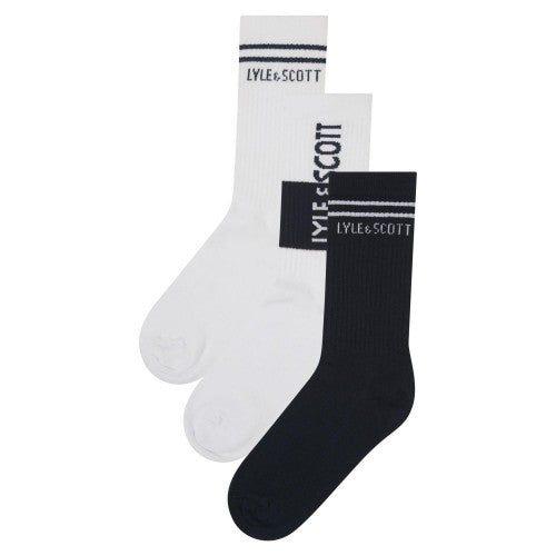 Front - Lyle & Scott Childrens/Kids Sport Socks (Pack of 3)