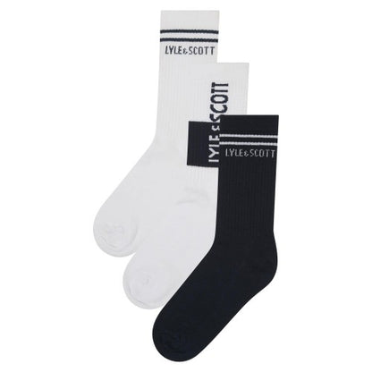 Front - Lyle & Scott Childrens/Kids Sport Socks (Pack of 3)