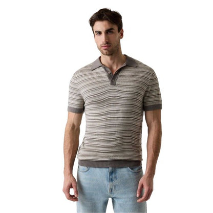 Front - Guess Mens Knitted Tailored Short-Sleeved Polo Shirt