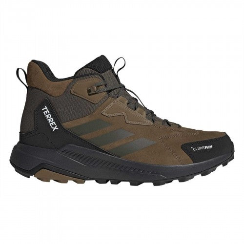 Front - Adidas Mens Terrex Anylander Leather Hiking Boots