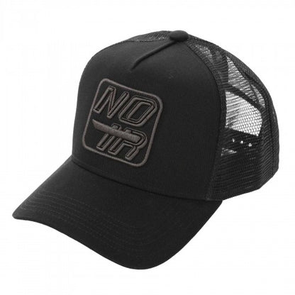 Front - Societe Noir Mens Box Logo Trucker Cap