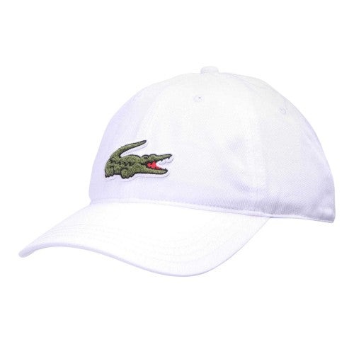 Front - Lacoste Mens Embroidered Logo Dad Hat
