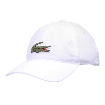 Front - Lacoste Mens Embroidered Logo Dad Hat