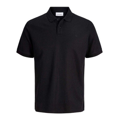 Front - Jack And Jones Mens Austin Waffle Polo Shirt